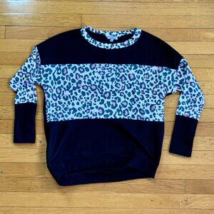 White Birch Leopard Print Women's Shirt | Black/White/Pink | S